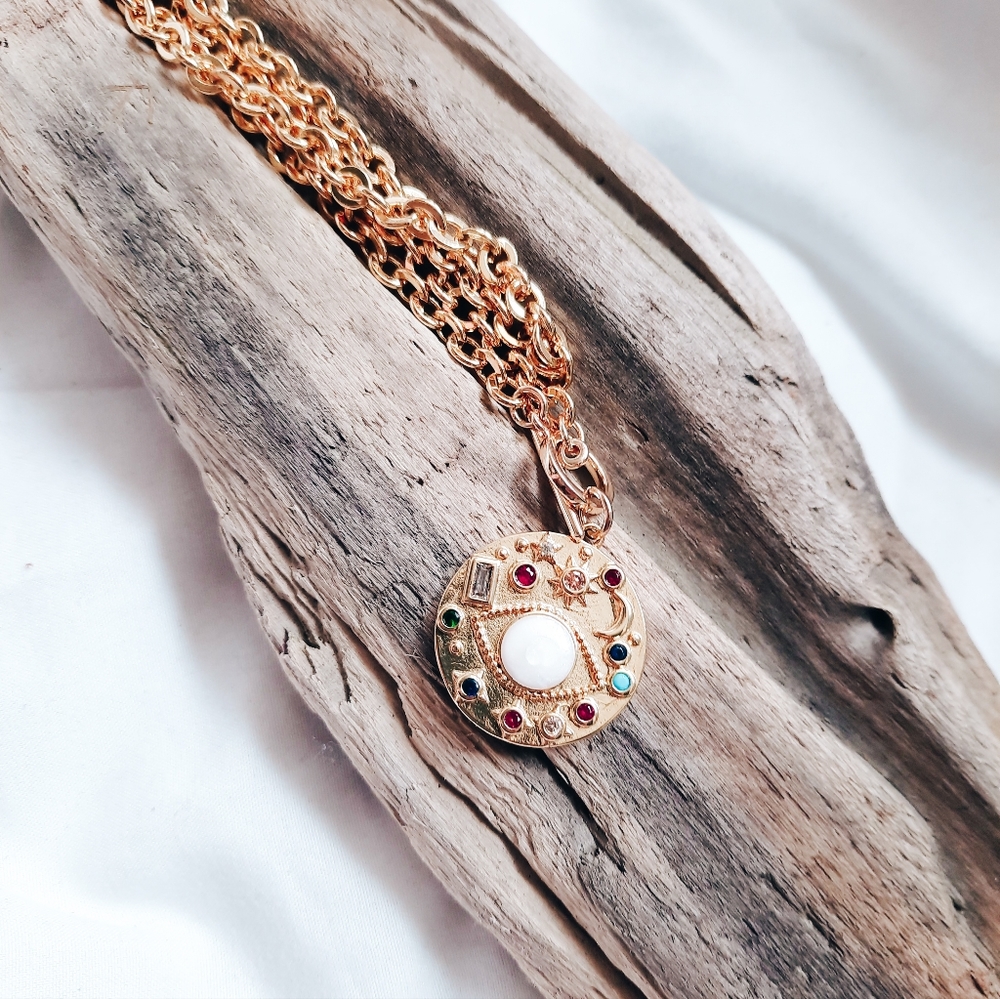 Gold plated 18k choker evil eye